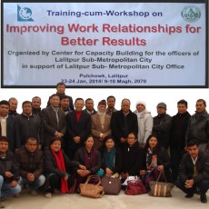 Training-cum-Workshop on Improving Work Relationships for Better Results