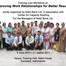 Training–cum-Workshop on Improving Work Relationships for Better Results