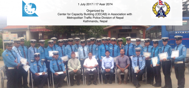 A Training Program on  Improving Work Relationships and Service Delivery organized for the Traffice Police of Nepal