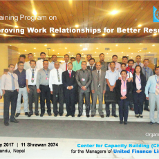 A Training Program on Improving Work Relationships for Better Results