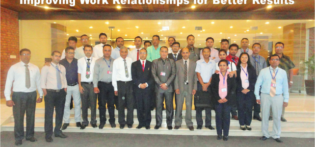 A Training Program on Improving Work Relationships for Better Results